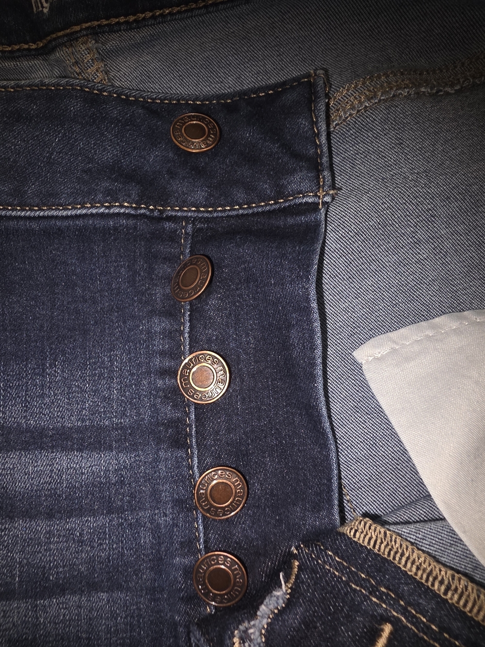 Dark Blue Women's Button-Fly Jeans